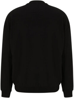 urban classics Heren badstof lichtgewicht sweatshirt Zwart - XL