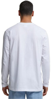 urban classics Heren basic t-shirt met lange mouwen (set van 2) - maat 5XL Wit