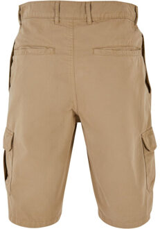 urban classics Heren bermuda effen cargo korte broek Beige - 44