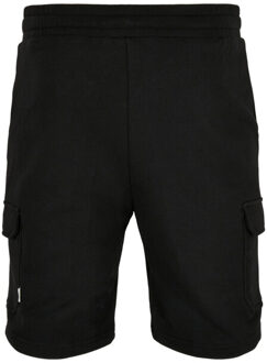 urban classics Heren bio cargo pocket sweat shorts Zwart
