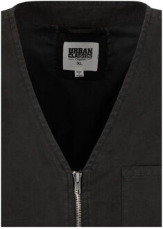 urban classics Heren biologisch katoenen gilet Zwart - L