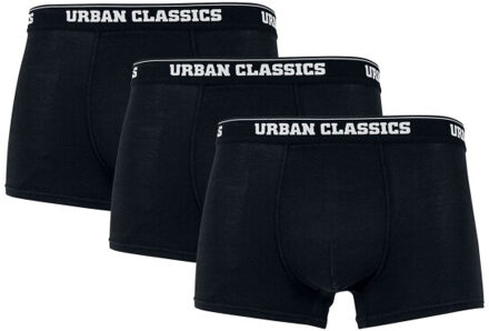 urban classics Heren biologische boxershorts (set van 3) - maat XL Zwart