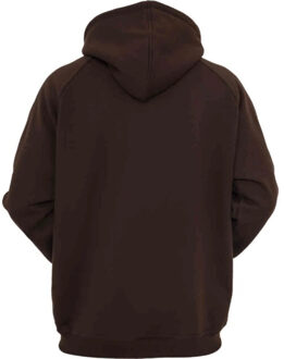 urban classics Heren blanco hoodie - maat S Bruin