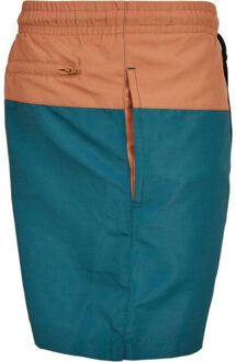 urban classics Heren blok zwemshorts Groen - XS