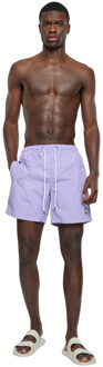 urban classics Heren blok zwemshorts Paars - XL