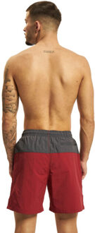 urban classics Heren blok zwemshorts Rood - L