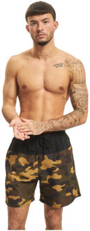 urban classics Heren blok zwemshorts Zwart - M