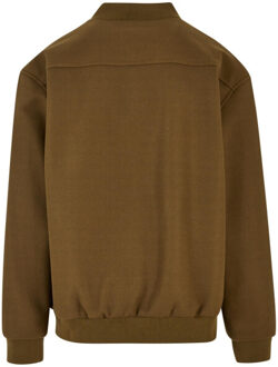 urban classics Heren bomberjack met blousonmouwen Groen - XL