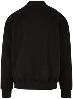 urban classics Heren bomberjack met blousonmouwen Zwart - XL