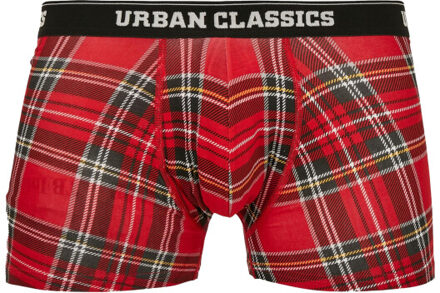urban classics Heren boxershort (pakket van 3) Rood - S
