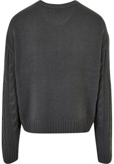 urban classics Heren boxy sweatshirt Grijs - XL