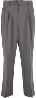 urban classics Heren broek met dubbele plooi Grijs - 34