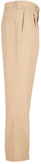 urban classics Heren broek met dubbele plooi - maat 38 Beige