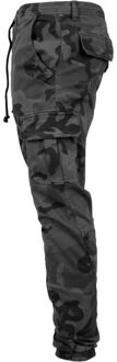 urban classics Heren camo cargo joggingbroek - maat 34 Bruin/groen
