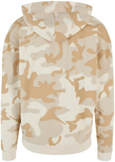 urban classics Heren camo easy-care hoodie Bruin/groen - L