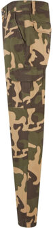 urban classics Heren camo rechte broek cargo Bruin/groen - 38