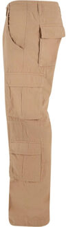 urban classics Heren cargo broek met dubbele zak - maat 38 Beige