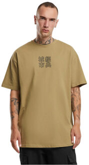 urban classics Heren chinees symbool t-shirt Beige