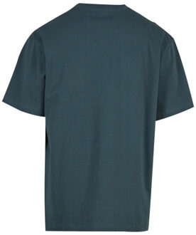 urban classics Heren college logo lang t-shirt Groen - M