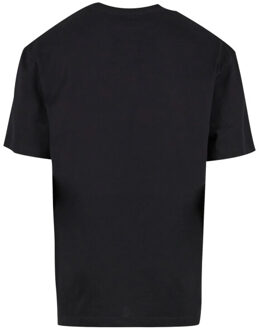 urban classics Heren college logo lang t-shirt - maat M Zwart