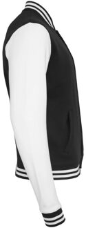urban classics Heren college tweekleurig sweatjack Zwart - L