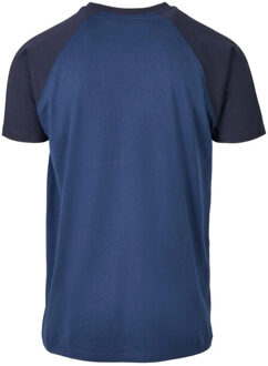urban classics Heren contrast raglan t-shirt Blauw - 5XL