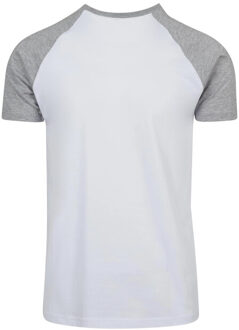 urban classics Heren contrast raglan t-shirt Grijs - 5XL