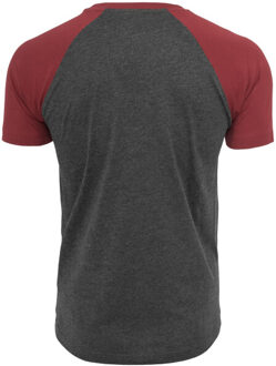 urban classics Heren contrast raglan t-shirt - maat XL Grijs