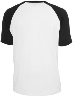 urban classics Heren contrast raglan t-shirt Wit - XXL / XXXL