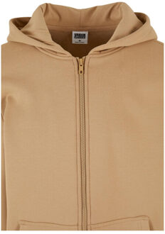 urban classics Heren cozy full zip hoodie Beige - XL