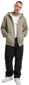 urban classics Heren cozy full zip hoodie - maat M Groen