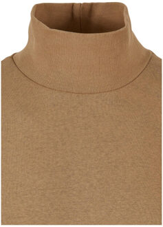 urban classics Heren crew sweatshirt met hoge hals Beige - 5XL