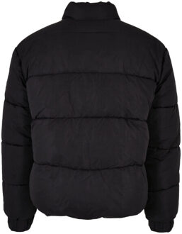 urban classics Heren cropped gewatteerde jas - maat XL Zwart