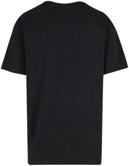 urban classics Heren cursief logo zwaargewicht oversized t-shirt - maat L Zwart