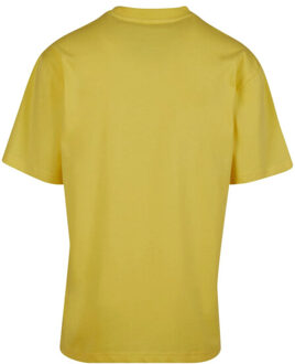 urban classics Heren effen biologisch lang t-shirt Geel