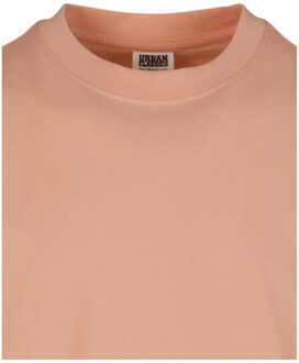 urban classics Heren effen biologisch lang t-shirt Roze - XL