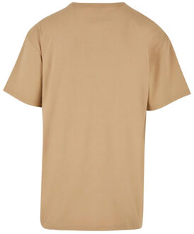 urban classics Heren effen oversized t-shirt Beige - 4XL