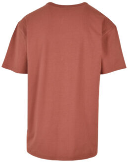 urban classics Heren effen oversized t-shirt - maat S Rood