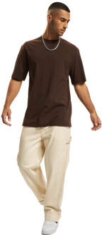 urban classics Heren effen tall t-shirt Bruin - XL