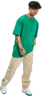 urban classics Heren effen tall t-shirt - maat M Groen