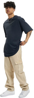 urban classics Heren effen tall t-shirt - maat XXXL Blauw