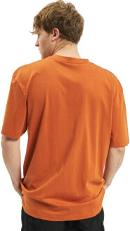 urban classics Heren effen tall t-shirt Oranje - XXXL