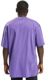 Urban Classics Heren effen tall t-shirt Paars - XXL / XXXL