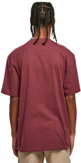 urban classics Heren effen tall t-shirt Rood - 6XL