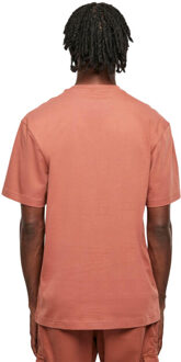 urban classics Heren effen tall t-shirt Rood - S