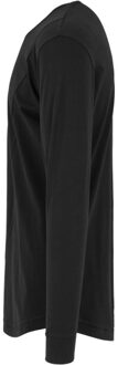 Urban Classics Heren fashion gevormd t-shirt met lange mouwen Zwart