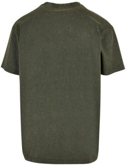 Urban Classics Heren geborduurd oversized t-shirt - maat XXXL Groen