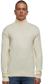 urban classics Heren gebreid schildpad hals sweatshirt Beige - 5XL