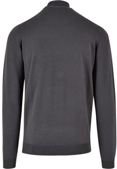 urban classics Heren gebreid schildpad hals sweatshirt Grijs - M