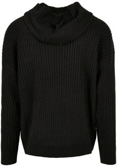 urban classics Heren gebreide hoodie - maat XXL / XXXL Zwart